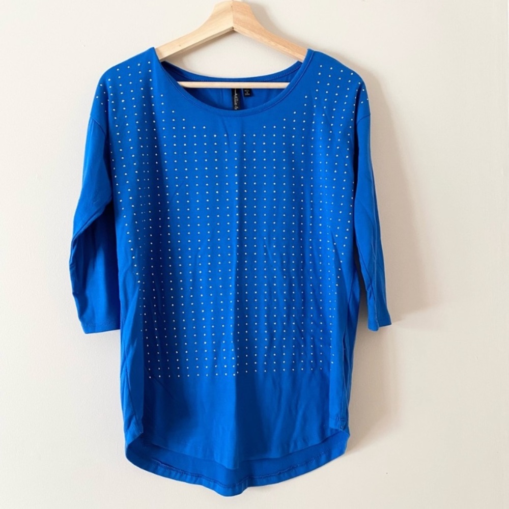 Allie & Rob • Blue Sparkly Top